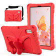 For Lenovo Tab M9 TB-310XU 2023 Butterfly Bracket EVA Shockproof Tablet Case(Red) - Lenovo by PMC TechLife | Online Shopping South Africa | PMC TechLife | Buy Now Pay Later Mobicred