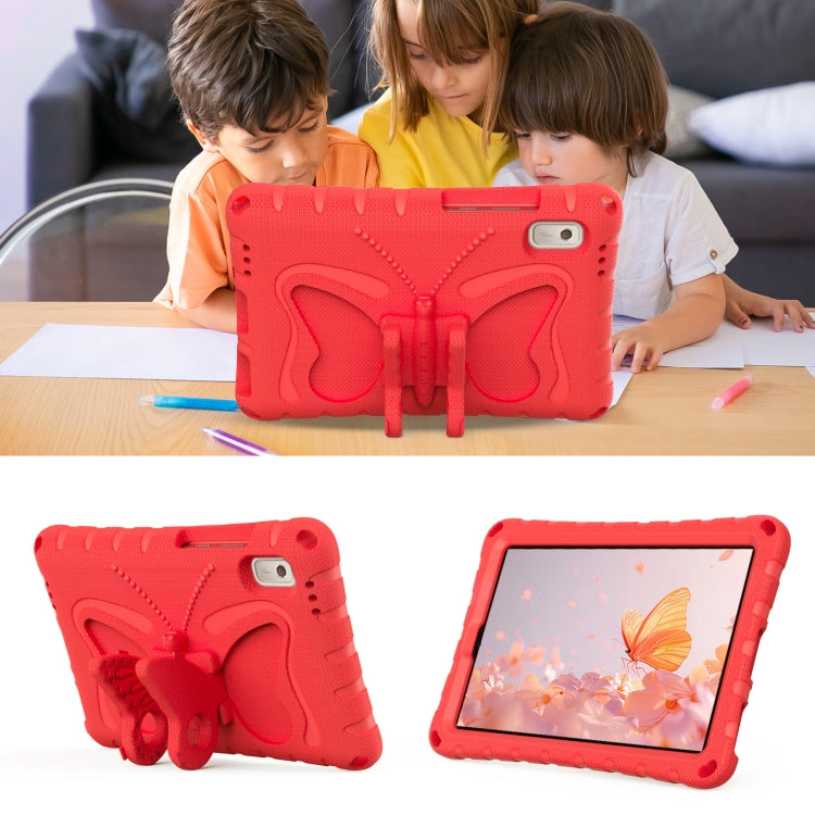For Lenovo Tab M9 TB-310XU 2023 Butterfly Bracket EVA Shockproof Tablet Case(Red)
