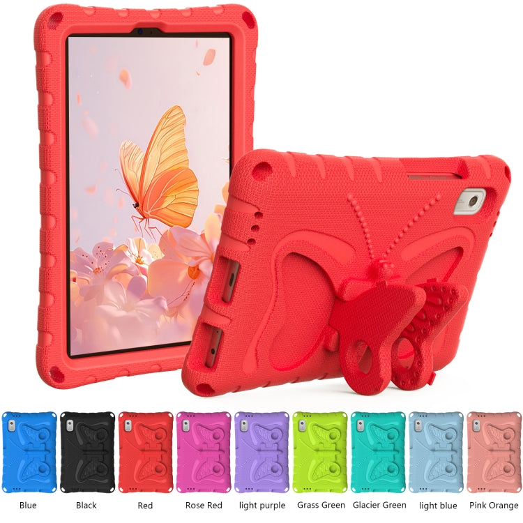 For Lenovo Tab M9 TB-310XU 2023 Butterfly Bracket EVA Shockproof Tablet Case(Red)