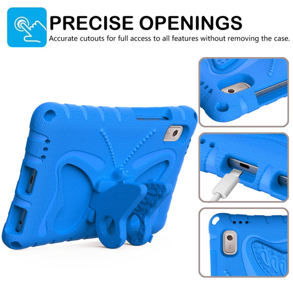 For Lenovo Tab M9 TB-310XU 2023 Butterfly Bracket EVA Shockproof Tablet Case(Blue)