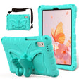 For Lenovo Tab M9 TB-310XU 2023 Butterfly Bracket EVA Shockproof Tablet Case(Mint Green) - Lenovo by PMC TechLife | Online Shopping South Africa | PMC TechLife | Buy Now Pay Later Mobicred