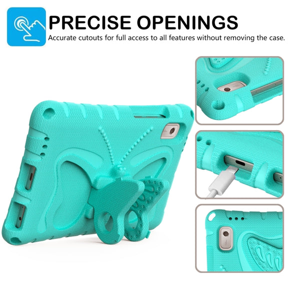 For Lenovo Tab M9 TB-310XU 2023 Butterfly Bracket EVA Shockproof Tablet Case(Mint Green)