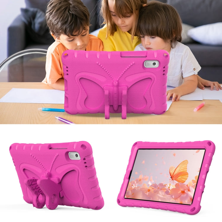 For Lenovo Tab M9 TB-310XU 2023 Butterfly Bracket EVA Shockproof Tablet Case(RoseRed)