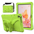 For Lenovo Tab M10 HD TB-328 10.1 Butterfly Bracket EVA Shockproof Tablet Case(Grass Green) - Lenovo by PMC TechLife | Online Shopping South Africa | PMC TechLife | Buy Now Pay Later Mobicred