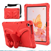 For Lenovo Tab M10 HD TB-328 10.1 Butterfly Bracket EVA Shockproof Tablet Case(Red)