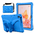For Lenovo Tab M10 HD TB-328 10.1 Butterfly Bracket EVA Shockproof Tablet Case(Blue) - Lenovo by PMC TechLife | Online Shopping South Africa | PMC TechLife | Buy Now Pay Later Mobicred