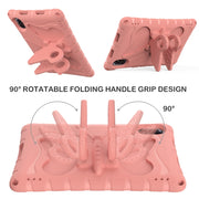 For Honor Pad X9 Butterfly Bracket EVA Shockproof Tablet Case(Pink Orange)