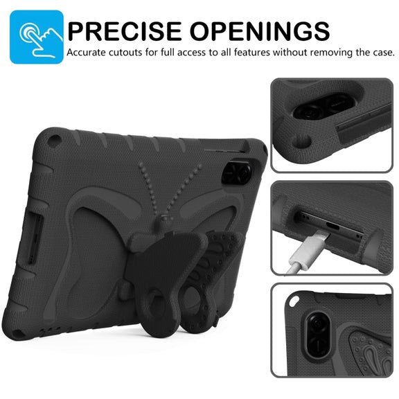 For Honor Pad X9 Butterfly Bracket EVA Shockproof Tablet Case(Black)