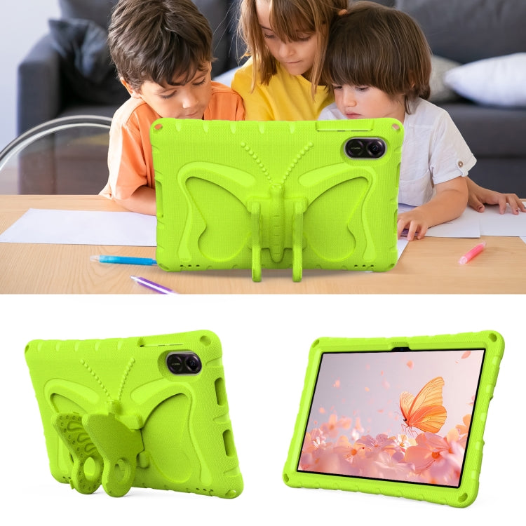 For Honor Pad X9 Butterfly Bracket EVA Shockproof Tablet Case(Grass Green)