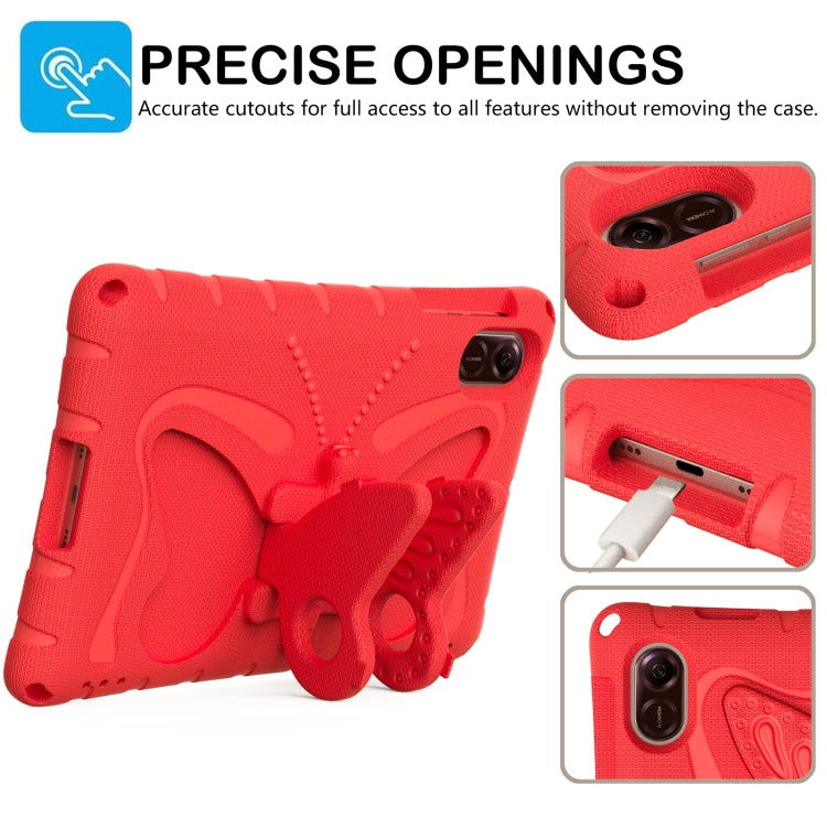 For Honor Pad X9 Butterfly Bracket EVA Shockproof Tablet Case(Red)