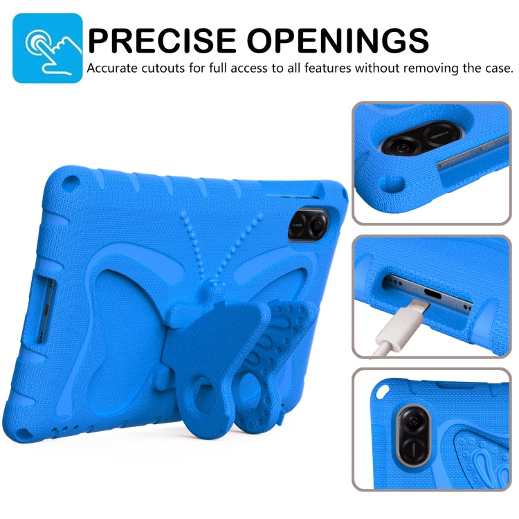 For Honor Pad X9 Butterfly Bracket EVA Shockproof Tablet Case(Blue)