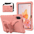 For Honor Pad X8 Pro 11.5 Butterfly Bracket EVA Shockproof Tablet Case(Pink Orange) - Honor by PMC TechLife | Online Shopping South Africa | PMC TechLife | Buy Now Pay Later Mobicred