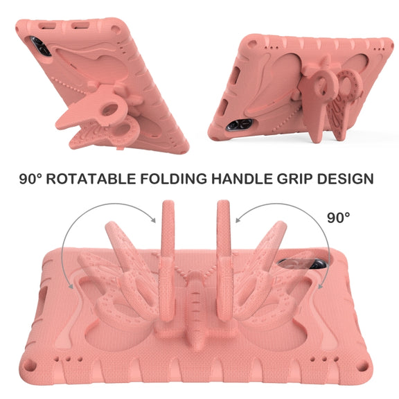 For Honor Pad X8 Pro 11.5 Butterfly Bracket EVA Shockproof Tablet Case(Pink Orange)