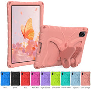 For Honor Pad X8 Pro 11.5 Butterfly Bracket EVA Shockproof Tablet Case(Pink Orange)