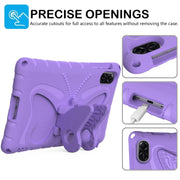 For Honor Pad X8 Pro 11.5 Butterfly Bracket EVA Shockproof Tablet Case(Light Purple)