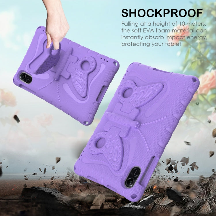 For Honor Pad X8 Pro 11.5 Butterfly Bracket EVA Shockproof Tablet Case(Light Purple)