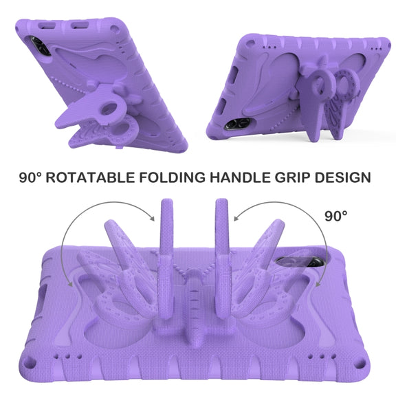 For Honor Pad X8 Pro 11.5 Butterfly Bracket EVA Shockproof Tablet Case(Light Purple)