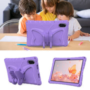 For Honor Pad X8 Pro 11.5 Butterfly Bracket EVA Shockproof Tablet Case(Light Purple)