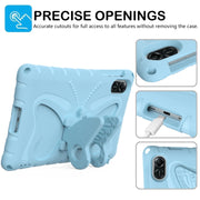 For Honor Pad X8 Pro 11.5 Butterfly Bracket EVA Shockproof Tablet Case(Light Blue)