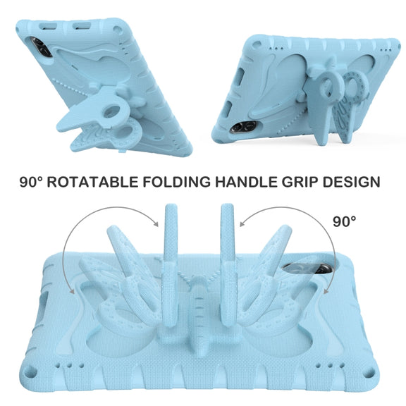 For Honor Pad X8 Pro 11.5 Butterfly Bracket EVA Shockproof Tablet Case(Light Blue)