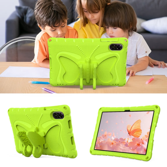 For Honor Pad X8 Pro 11.5 Butterfly Bracket EVA Shockproof Tablet Case(Grass Green)