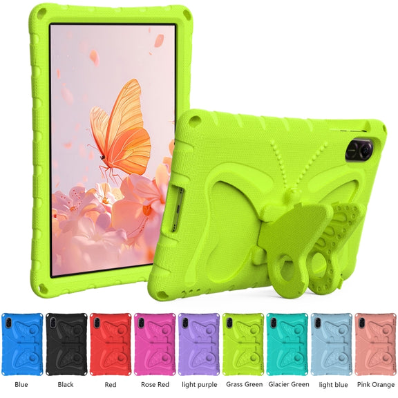 For Honor Pad X8 Pro 11.5 Butterfly Bracket EVA Shockproof Tablet Case(Grass Green)