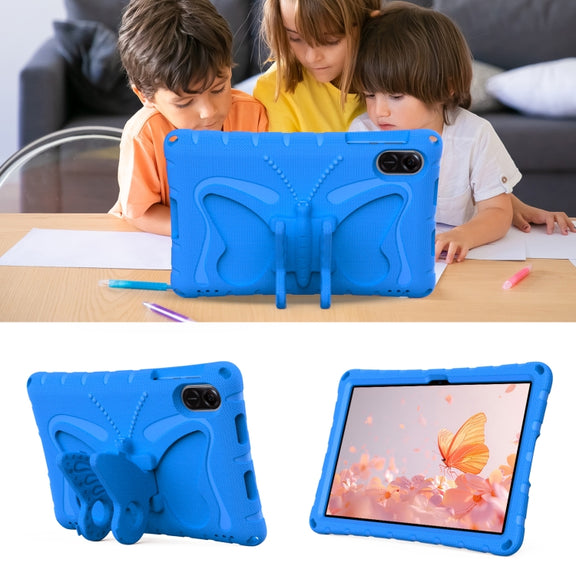 For Honor Pad X8 Pro 11.5 Butterfly Bracket EVA Shockproof Tablet Case(Blue)