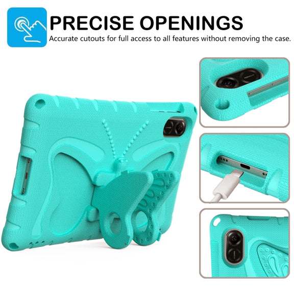For Honor Pad X8 Pro 11.5 Butterfly Bracket EVA Shockproof Tablet Case(Mint Green)