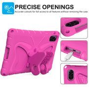 For Honor Pad X8 Pro 11.5 Butterfly Bracket EVA Shockproof Tablet Case(Rose Red)