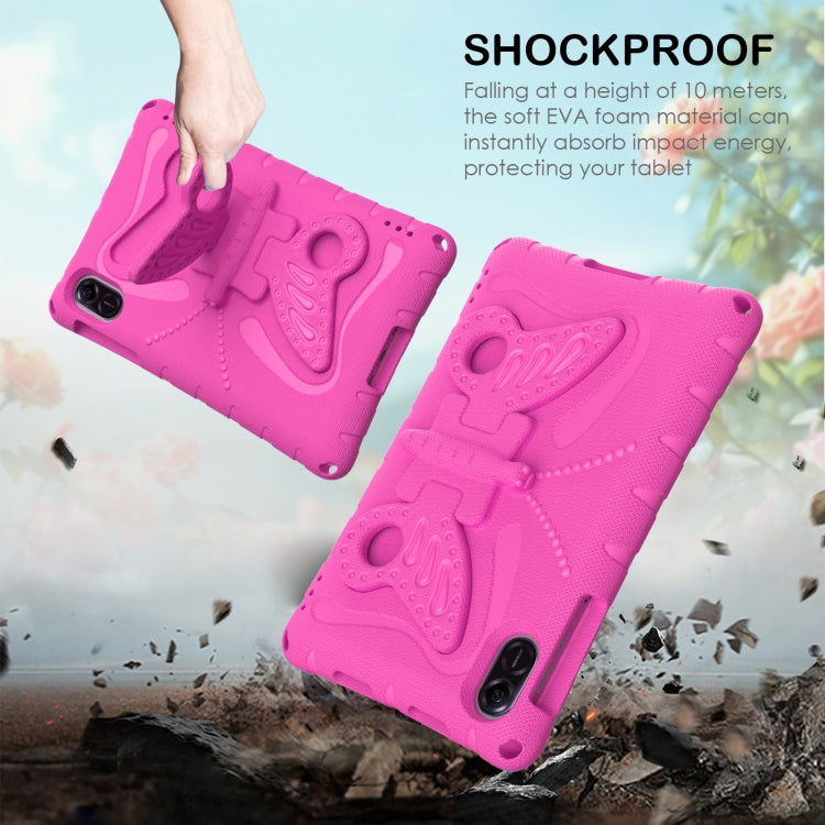For Honor Pad X8 Pro 11.5 Butterfly Bracket EVA Shockproof Tablet Case(Rose Red)