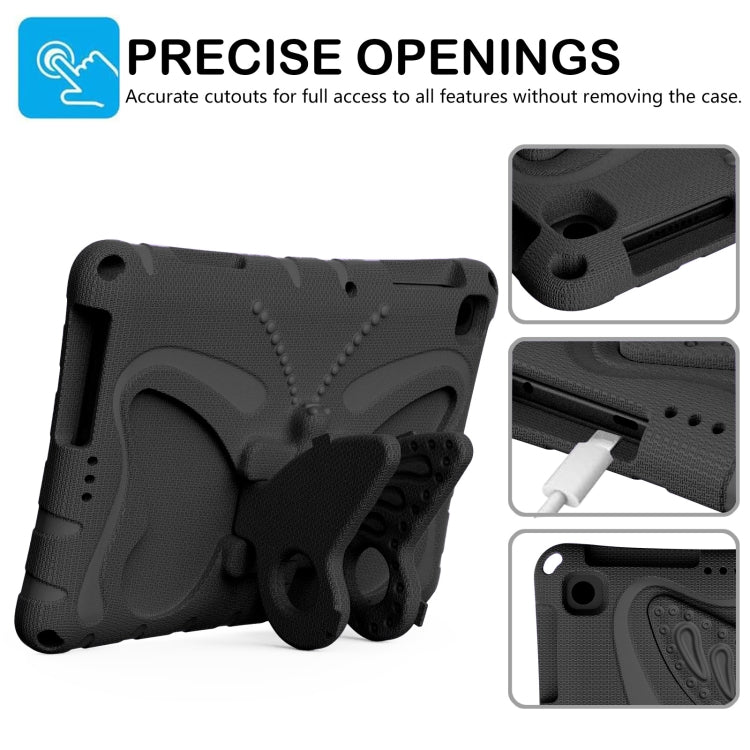 For Honor Pad X8 / X8 Lite 10.1 Butterfly Bracket EVA Shockproof Tablet Case(Black)