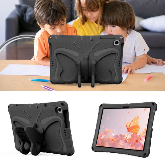 For Honor Pad X8 / X8 Lite 10.1 Butterfly Bracket EVA Shockproof Tablet Case(Black)