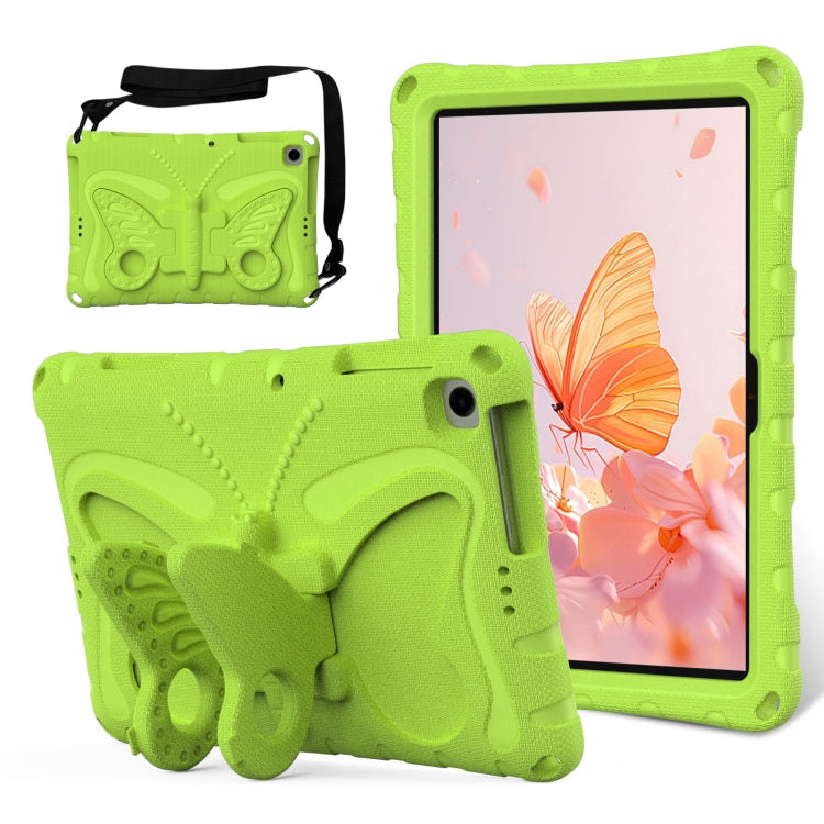 For Honor Pad X8 / X8 Lite 10.1 Butterfly Bracket EVA Shockproof Tablet Case(Grass Green)
