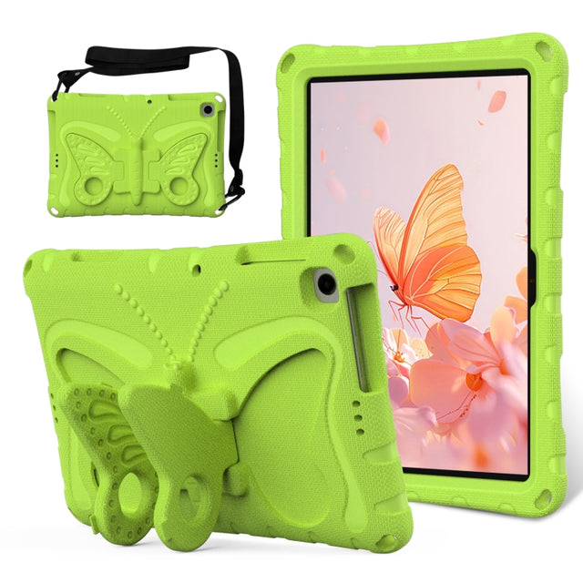 For Honor Pad X8 / X8 Lite 10.1 Butterfly Bracket EVA Shockproof Tablet Case(Grass Green)