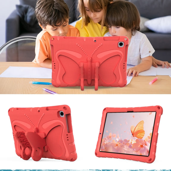 For Honor Pad X8 / X8 Lite 10.1 Butterfly Bracket EVA Shockproof Tablet Case(Red)