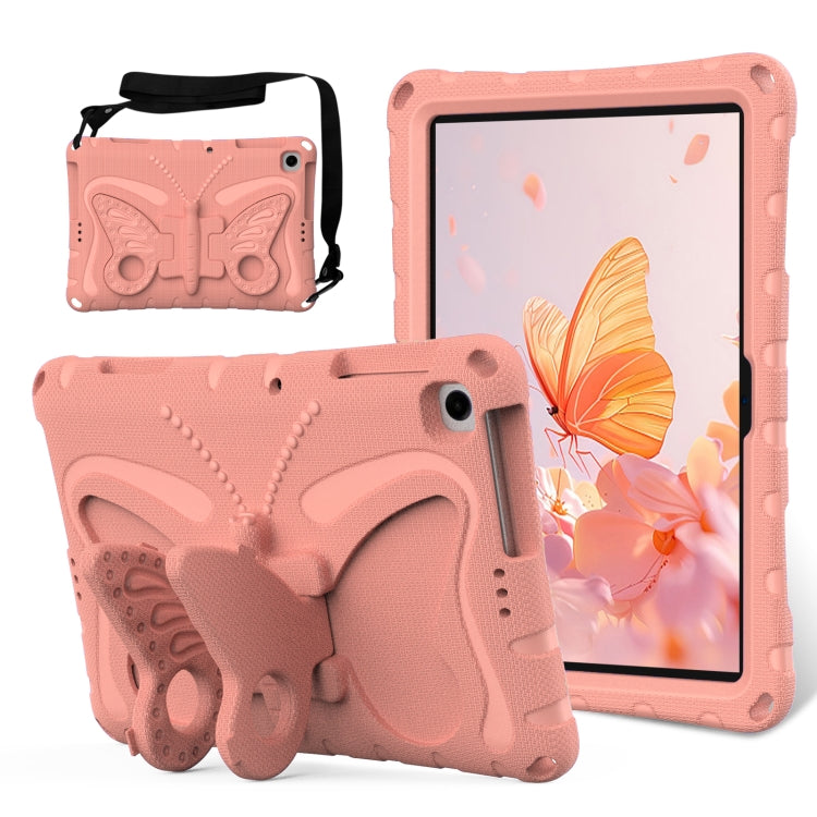For Honor Pad X6 / Enjoy Tablet 2 Butterfly Bracket EVA Shockproof Tablet Case(Pink Orange)