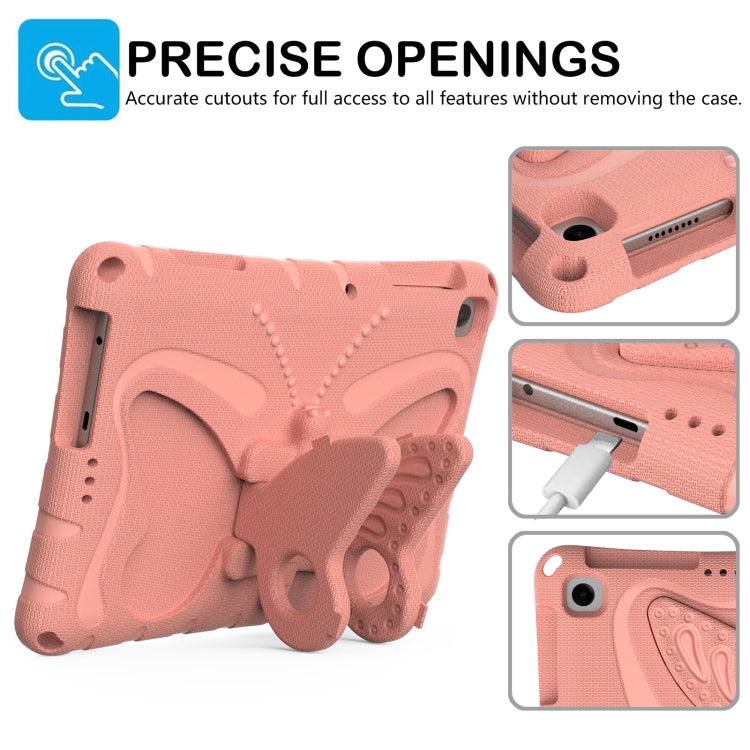 For Honor Pad X6 / Enjoy Tablet 2 Butterfly Bracket EVA Shockproof Tablet Case(Pink Orange)