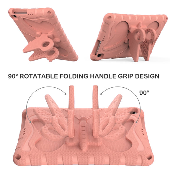 For Honor Pad X6 / Enjoy Tablet 2 Butterfly Bracket EVA Shockproof Tablet Case(Pink Orange)