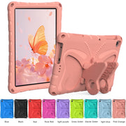 For Honor Pad X6 / Enjoy Tablet 2 Butterfly Bracket EVA Shockproof Tablet Case(Pink Orange)
