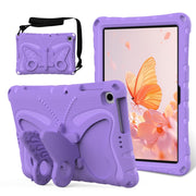 For Honor Pad X6 / Enjoy Tablet 2 Butterfly Bracket EVA Shockproof Tablet Case(Light Purple)