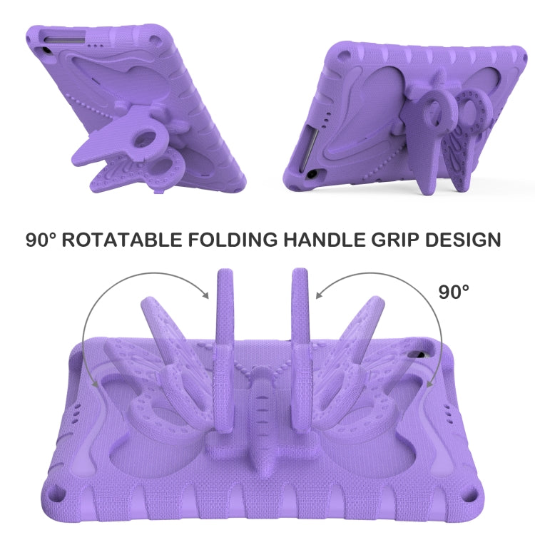 For Honor Pad X6 / Enjoy Tablet 2 Butterfly Bracket EVA Shockproof Tablet Case(Light Purple)