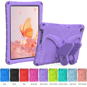 For Honor Pad X6 / Enjoy Tablet 2 Butterfly Bracket EVA Shockproof Tablet Case(Light Purple)
