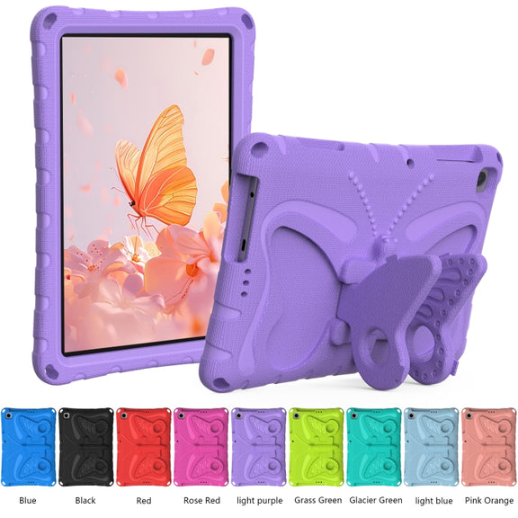 For Honor Pad X6 / Enjoy Tablet 2 Butterfly Bracket EVA Shockproof Tablet Case(Light Purple)