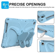 For Honor Pad X6 / Enjoy Tablet 2 Butterfly Bracket EVA Shockproof Tablet Case(Light Blue)