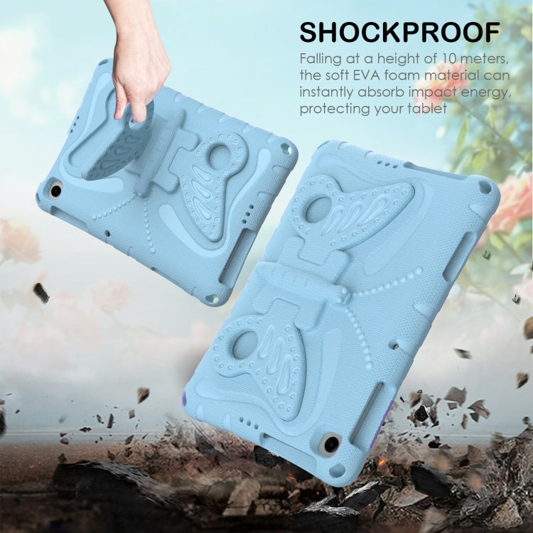 For Honor Pad X6 / Enjoy Tablet 2 Butterfly Bracket EVA Shockproof Tablet Case(Light Blue)
