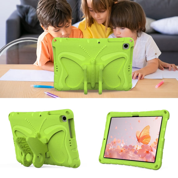 For Honor Pad X6 / Enjoy Tablet 2 Butterfly Bracket EVA Shockproof Tablet Case(Grass Green)