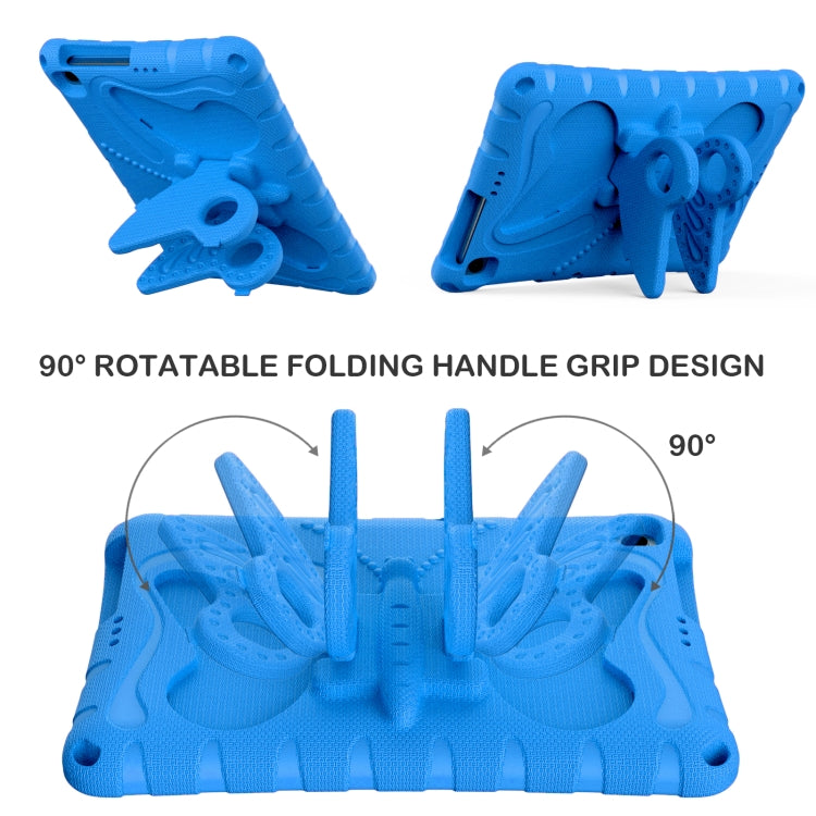 For Honor Pad X6 / Enjoy Tablet 2 Butterfly Bracket EVA Shockproof Tablet Case(Blue)