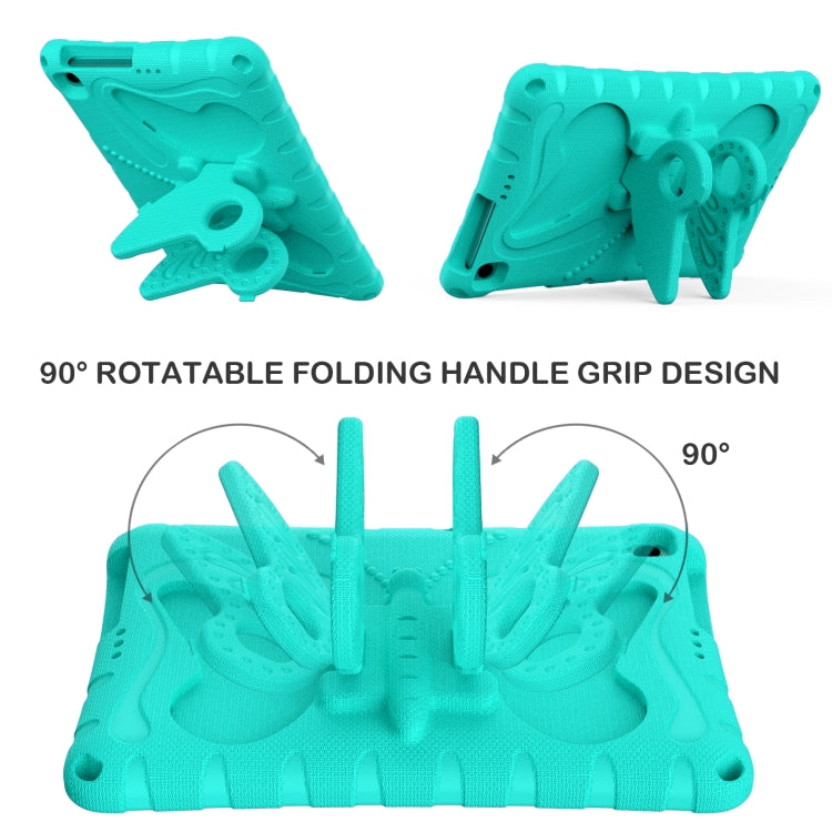 For Honor Pad X6 / Enjoy Tablet 2 Butterfly Bracket EVA Shockproof Tablet Case(Mint Green)