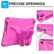 For Honor Pad X6 / Enjoy Tablet 2 Butterfly Bracket EVA Shockproof Tablet Case(Rose Red)
