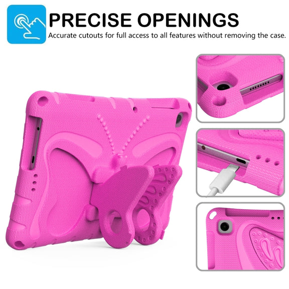 For Honor Pad X6 / Enjoy Tablet 2 Butterfly Bracket EVA Shockproof Tablet Case(Rose Red)